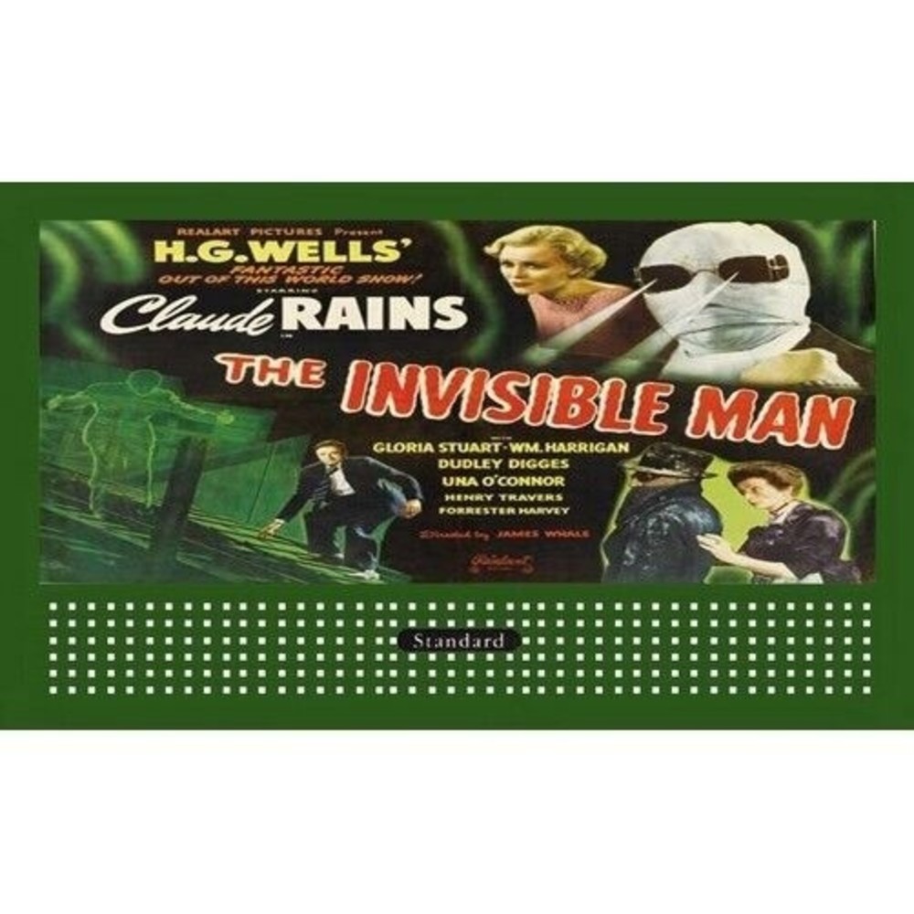 LIONEL STYLE BILLBOARD INSERT THE INVISABLE MAN & AMERICAN FLYER